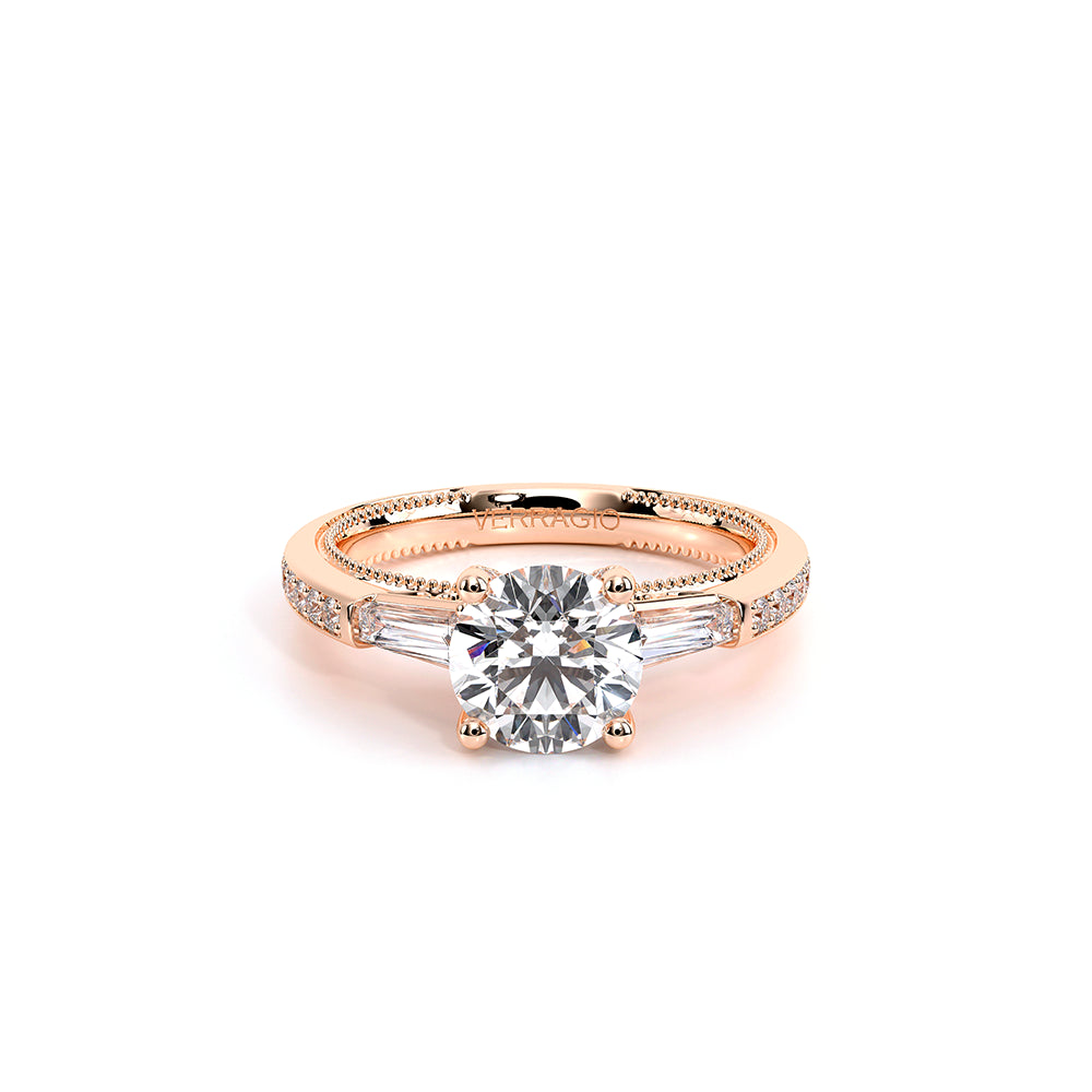 Venetian-5085r-14k Rose Gold Round