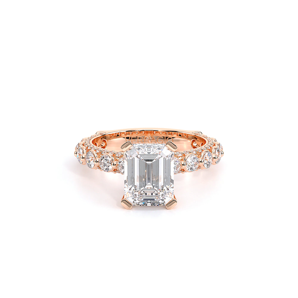 Couture-0488EM25-14K Rose Gold Emerald