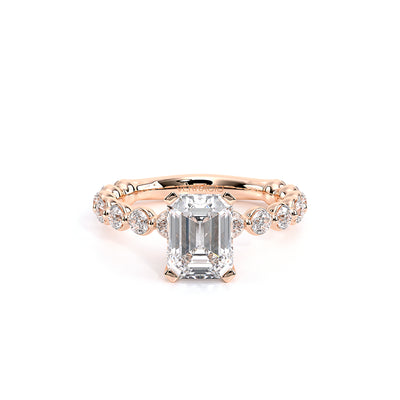 Renaissance-989EM25-18K Rose Gold Emerald