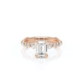 Vanguard-2202EM-14K Rose Gold Emerald