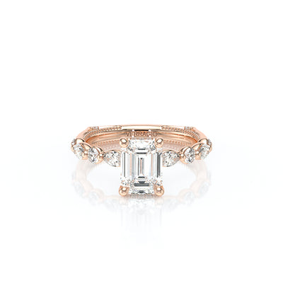 Vanguard-2202EM-14K Rose Gold Emerald