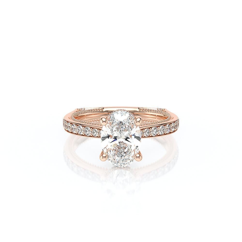 Vanguard-2203OV-14K Rose Gold Oval
