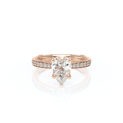 Vanguard-2203PS-14K Rose Gold Pear