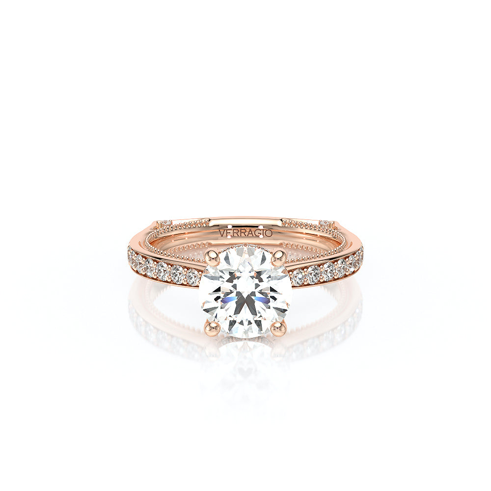 Vanguard-2203R-14K Rose Gold Round