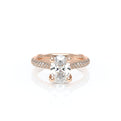 Vanguard-2204OV-14K Rose Gold Oval