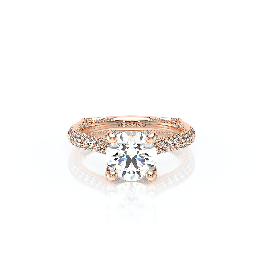 Vanguard-2204R-14K Rose Gold Round