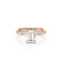 Vanguard-2205EM-14K Rose Gold Emerald