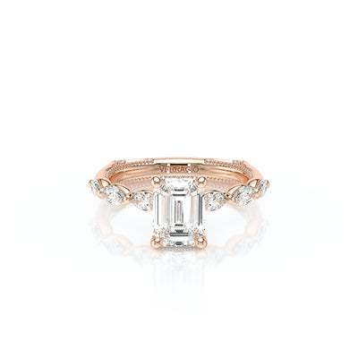 Vanguard-2205EM-14K Rose Gold Emerald