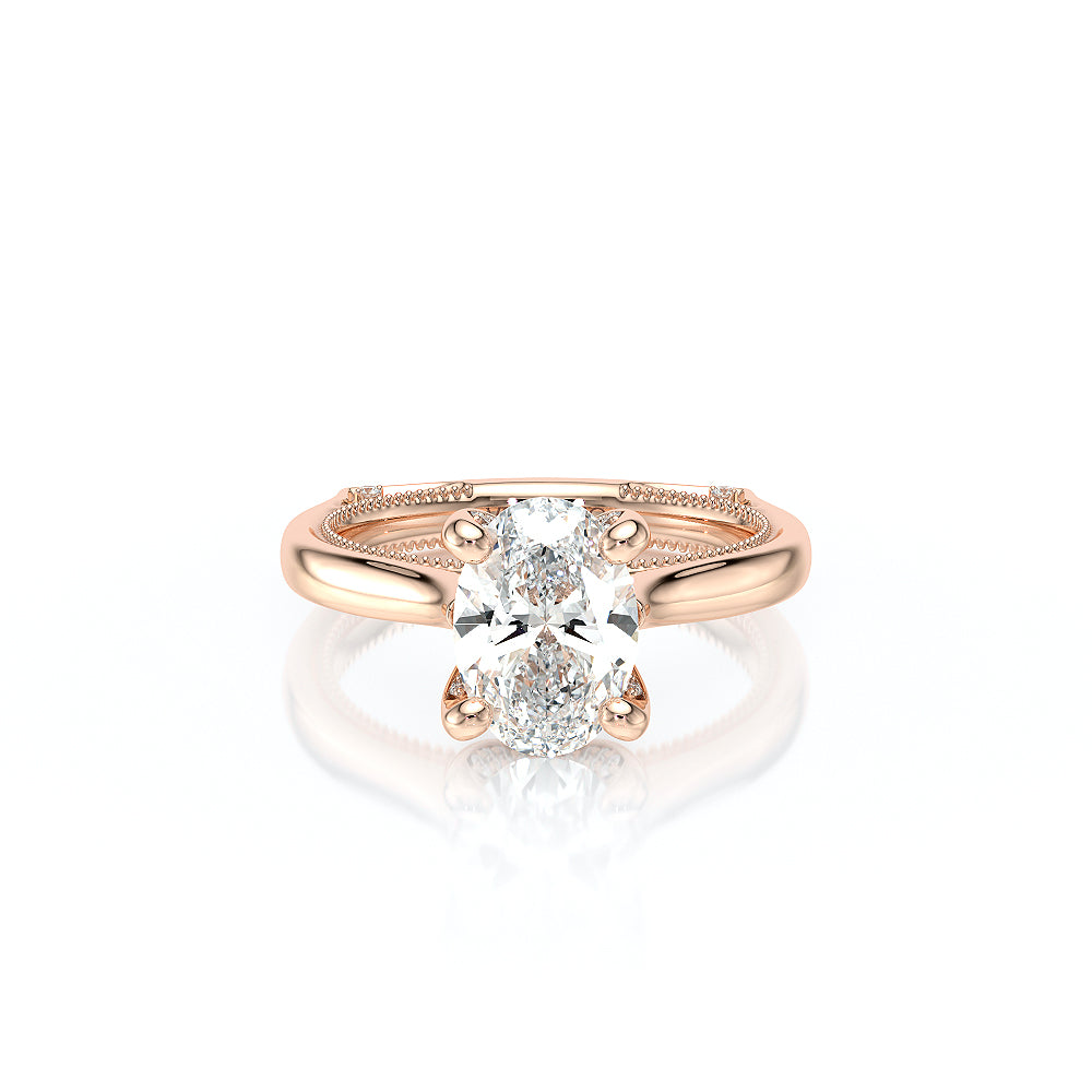 Vanguard-2207OV-S-14K Rose Gold Oval