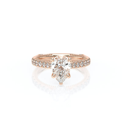 Vanguard-2208PS-14K Rose Gold Pear
