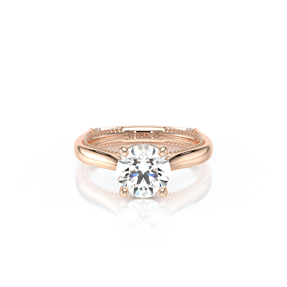 Vanguard-2208r-S-14k Rose Gold Round