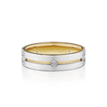 Vwd 6921 14K Two Tone White Gold Yellow Gold