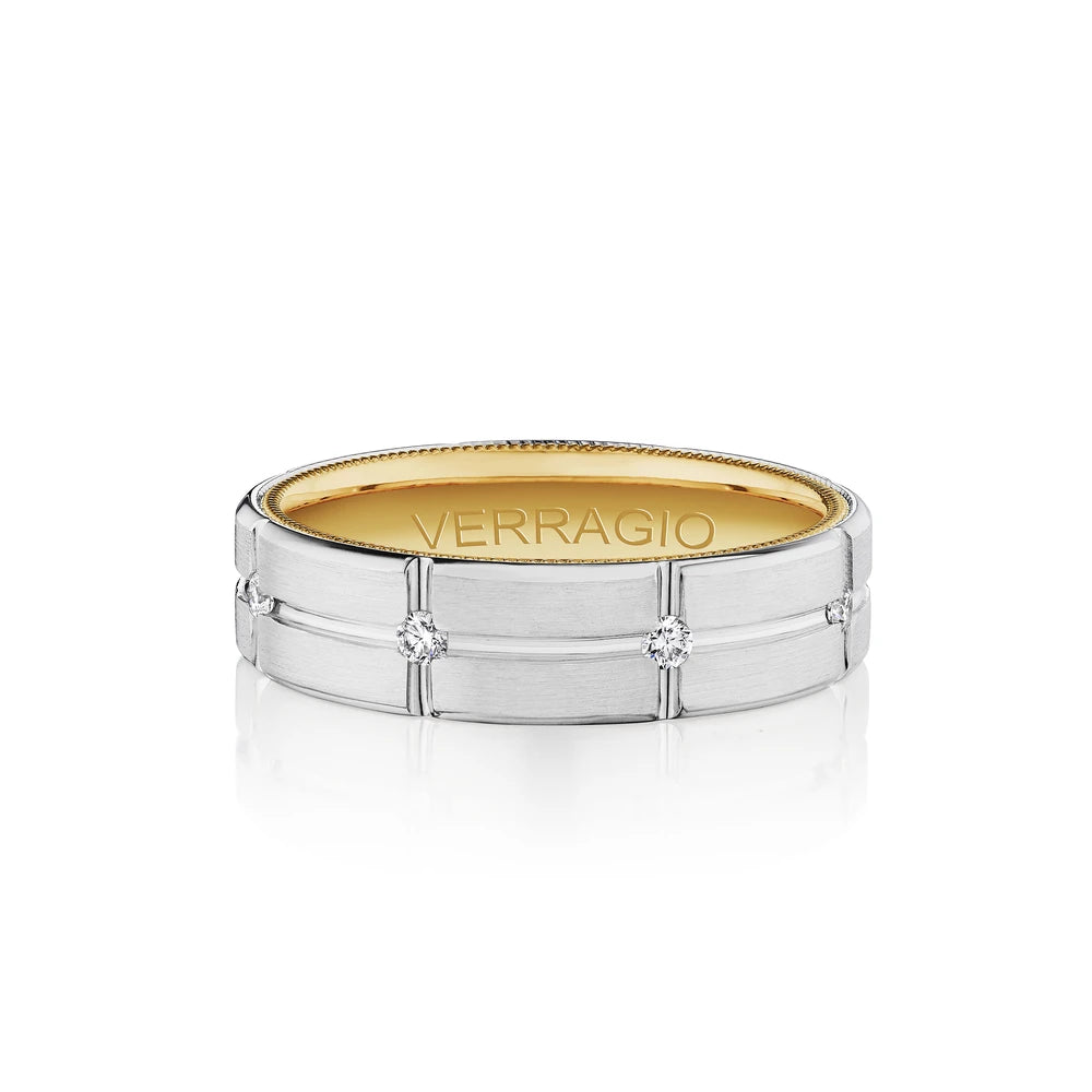 Vwd 6927 14K Two Tone White Gold Yellow Gold