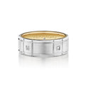 Vwd 8905 14K Two Tone White Gold Yellow Gold