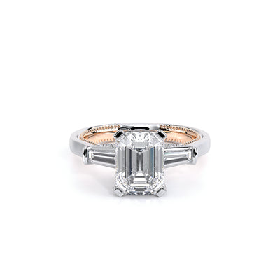 Renaissance-991EM-S-18K Two Tone Emerald