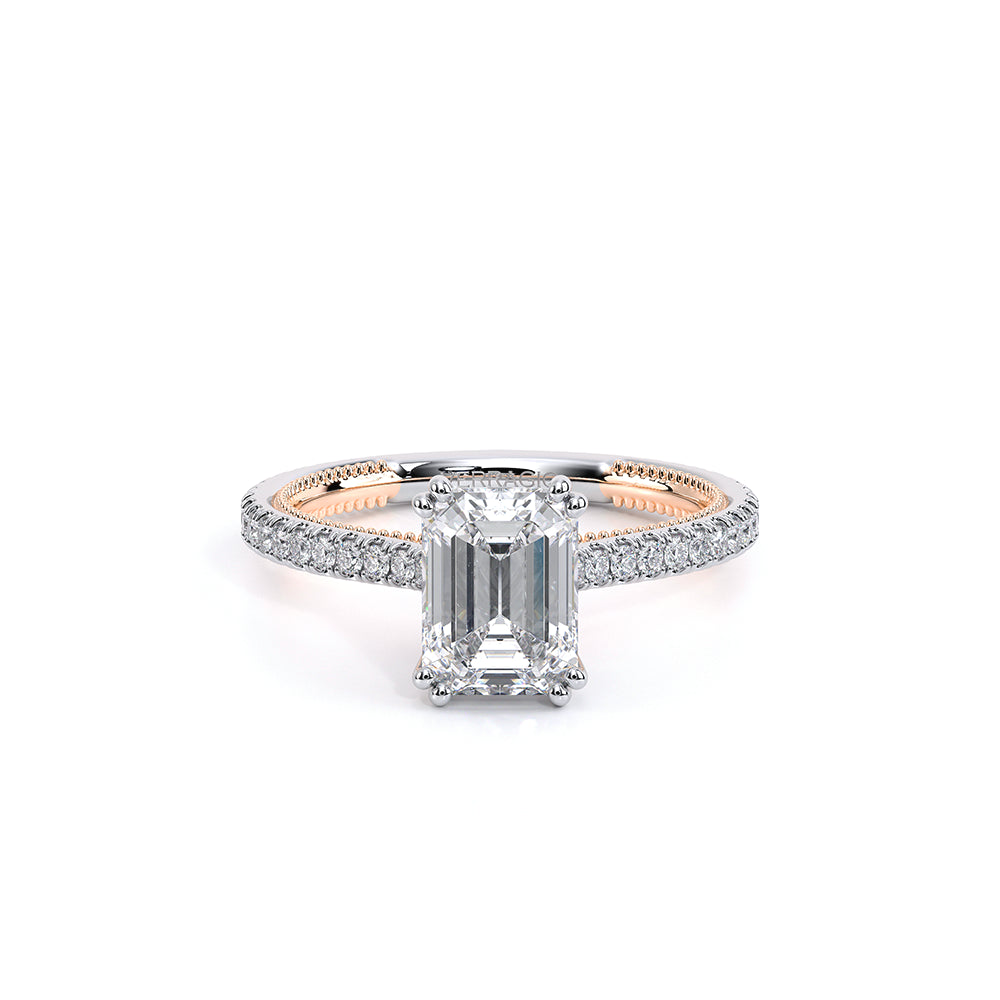 Renaissance-992EM13-18K Two Tone Emerald