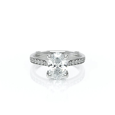 Vanguard-2207OV-14K White Gold Oval