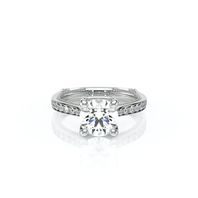 Vanguard-2207r-14k White Gold Round