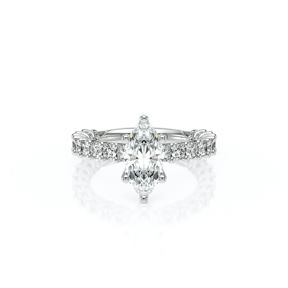 Lumino 801Mqd4 25 18K White Gold Marquise