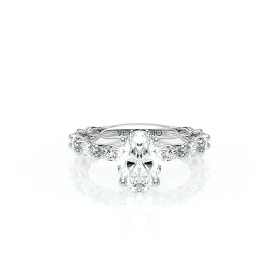 Lumino 803Ovd4 5X25 Ew 14K White Gold Oval