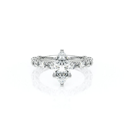 Lumino 806Mqd6 5X25 18K White Gold Marquise