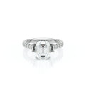 Lumino 811Em Trp 20 14K White Gold Emerald
