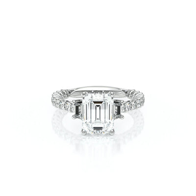Lumino 811Em Trp 20 18K White Gold Emerald