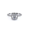 Renaissance-954CU18-14K White Gold Cushion