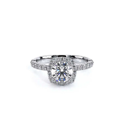 Renaissance-954CU18-14K White Gold Cushion
