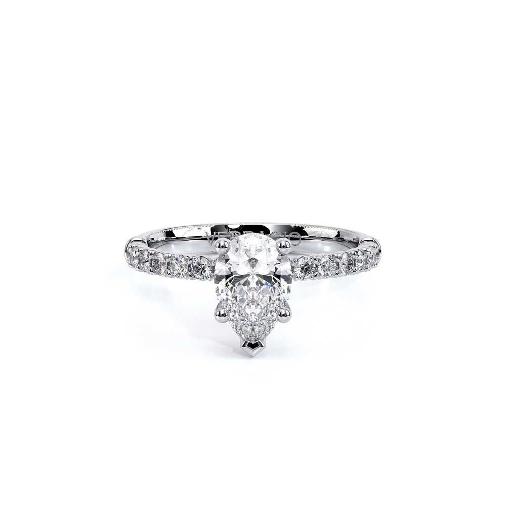 Renaissance-950PEAR20-18K White Gold Pear