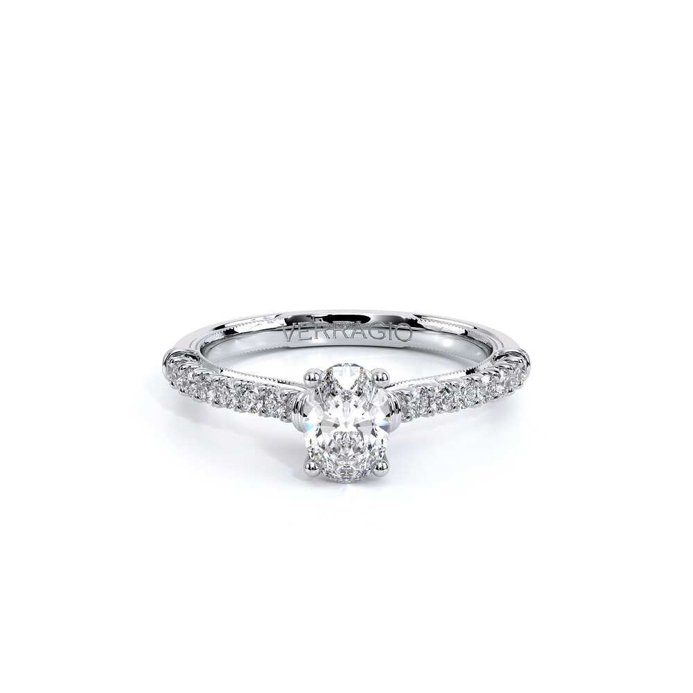 Renaissance-955OV17-14K White Gold Oval