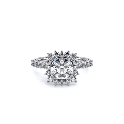 Renaissance-986CU-14K White Gold Cushion