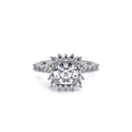 Renaissance-986CU-18K White Gold Cushion