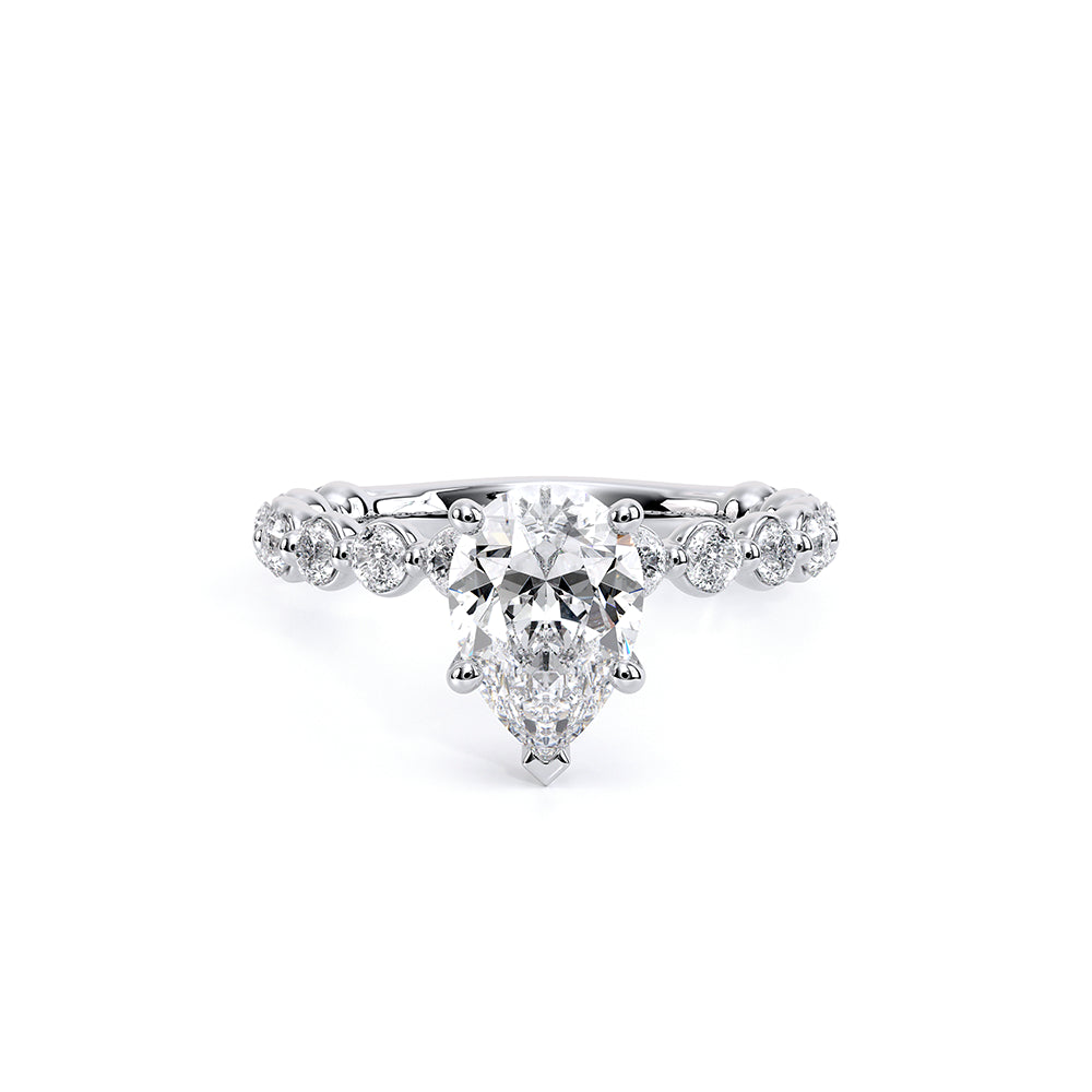 Renaissance-989PS25-18K White Gold Pear