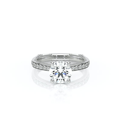 Vanguard-2203R-14K White Gold Round
