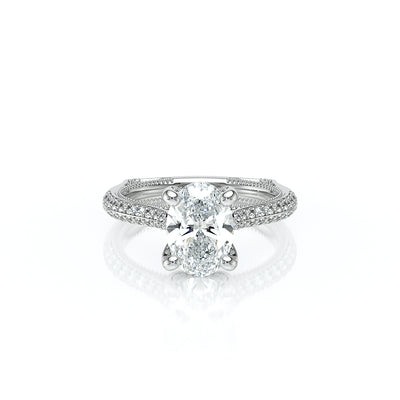 Vanguard-2204OV-14K White Gold Oval