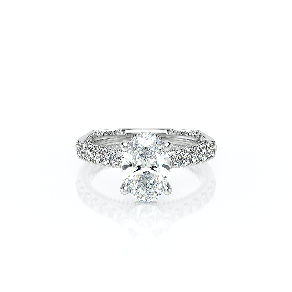 Vanguard-2208OV-18K White Gold Oval