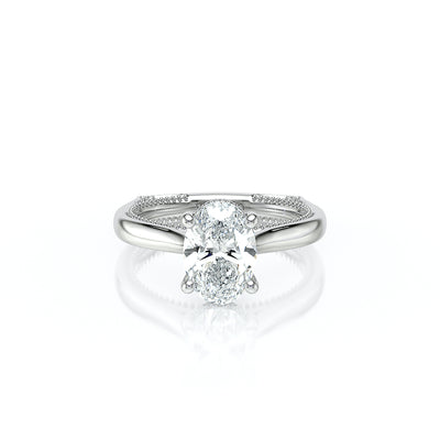Vanguard-2208OV-S-14K White Gold Oval