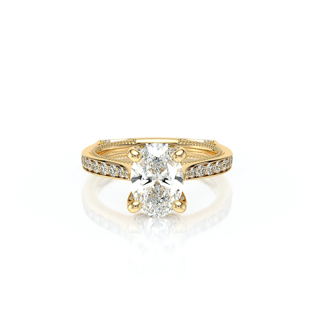 Vanguard-2207ov-18k Yellow Gold Oval