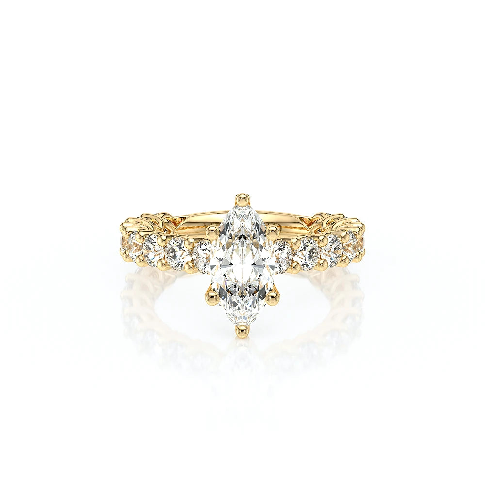 Lumino 801Mqd4 30 14K Yellow Gold Marquise