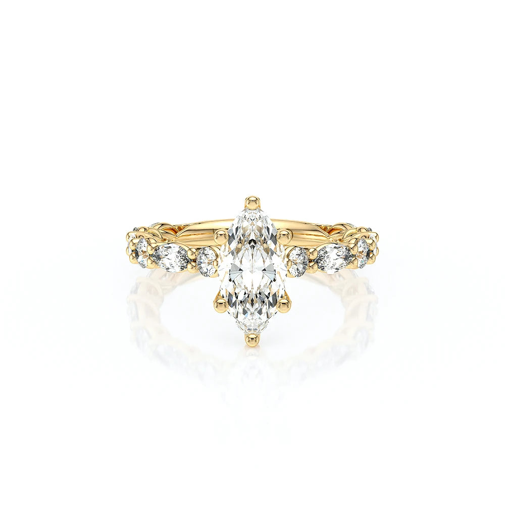 Lumino 806Mqd6 5X25 18K Yellow Gold Marquise