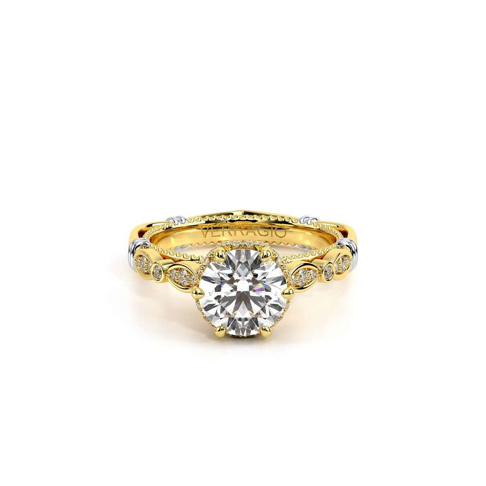 Parisian-151r-14k Yellow Gold Round