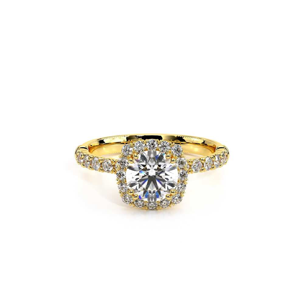 Renaissance-954CU18-18K Yellow Gold Cushion