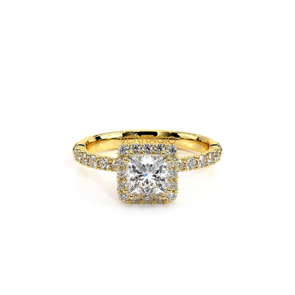 Renaissance-954P18-14K Yellow Gold Princess