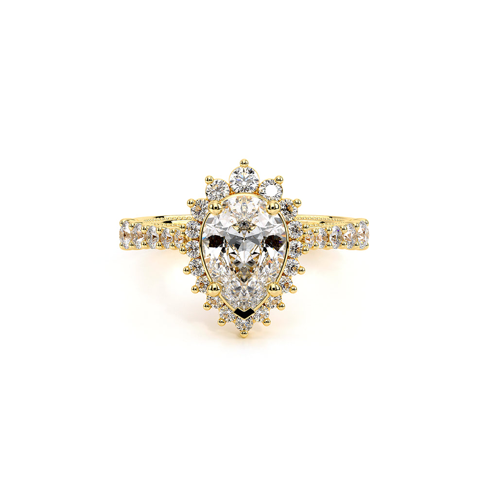 Venetian-5084pear-18k Yellow Gold Pear