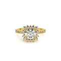 Renaissance-986CU-18K Yellow Gold Cushion