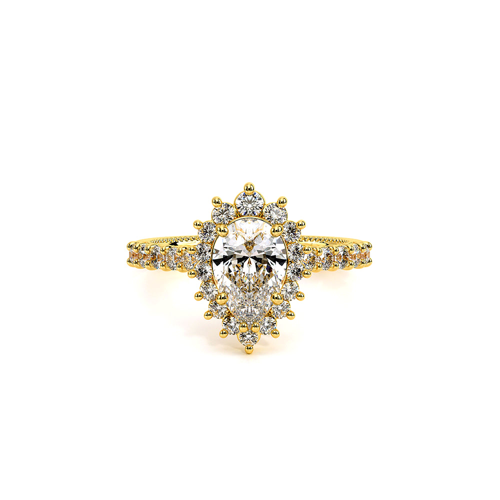 Renaissance-986PEAR-18K Yellow Gold Pear