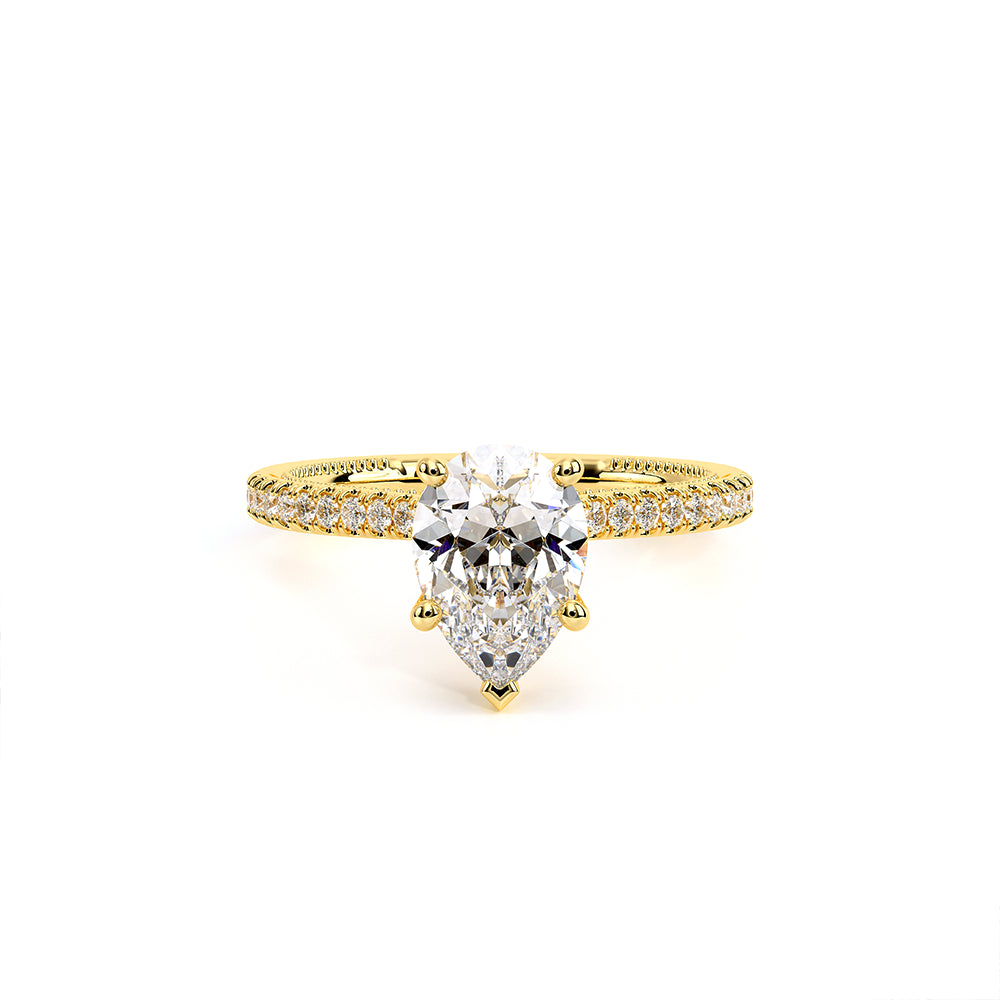 Renaissance-992PS13-18K Yellow Gold Pear