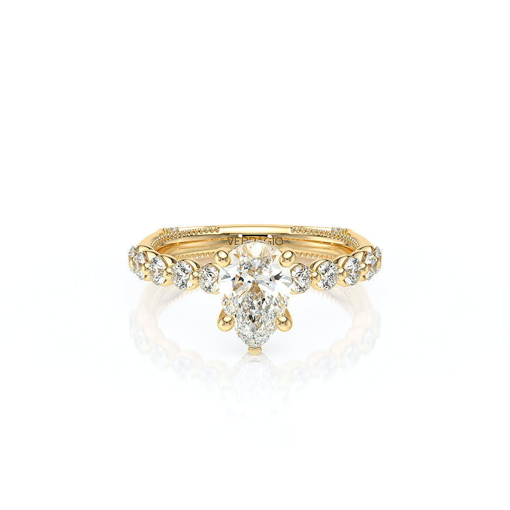 Vanguard-2201PS-14K Yellow Gold Pear