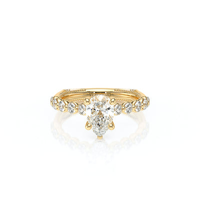 Vanguard-2201PS-14K Yellow Gold Pear